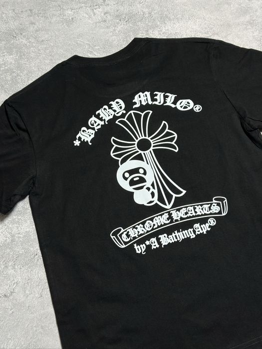 Футболка Chrome Hearts x BAPE