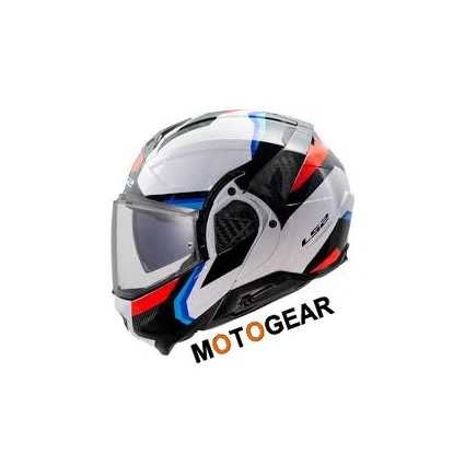 Nowy Kask szczękowy LS2 FF910 ADVANT II Triple whiet blue red r. 3XL
