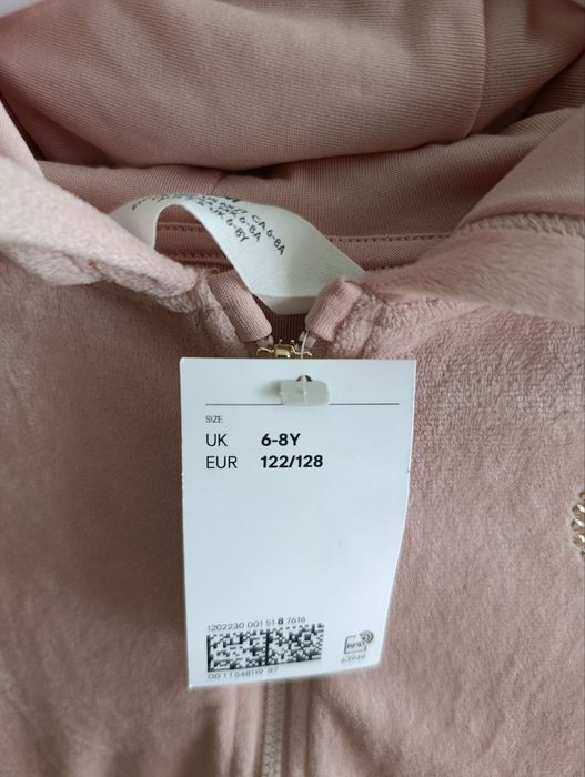 Велюрова Кофта H&M 128p