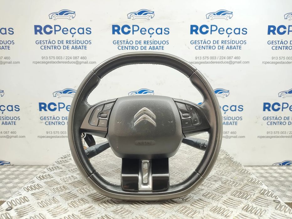 Volante Airbag Pele Flat Bottom Comando Multifunções Citroen C4
