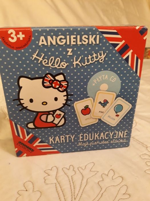 Angielski z "Hello Kitty" karty edukacyjne