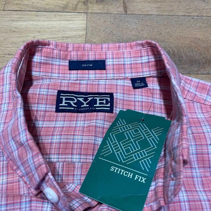 Rye Męska Modna Elegancka Koszula Slim Krata Rozm. Xl - Nowa - Metki