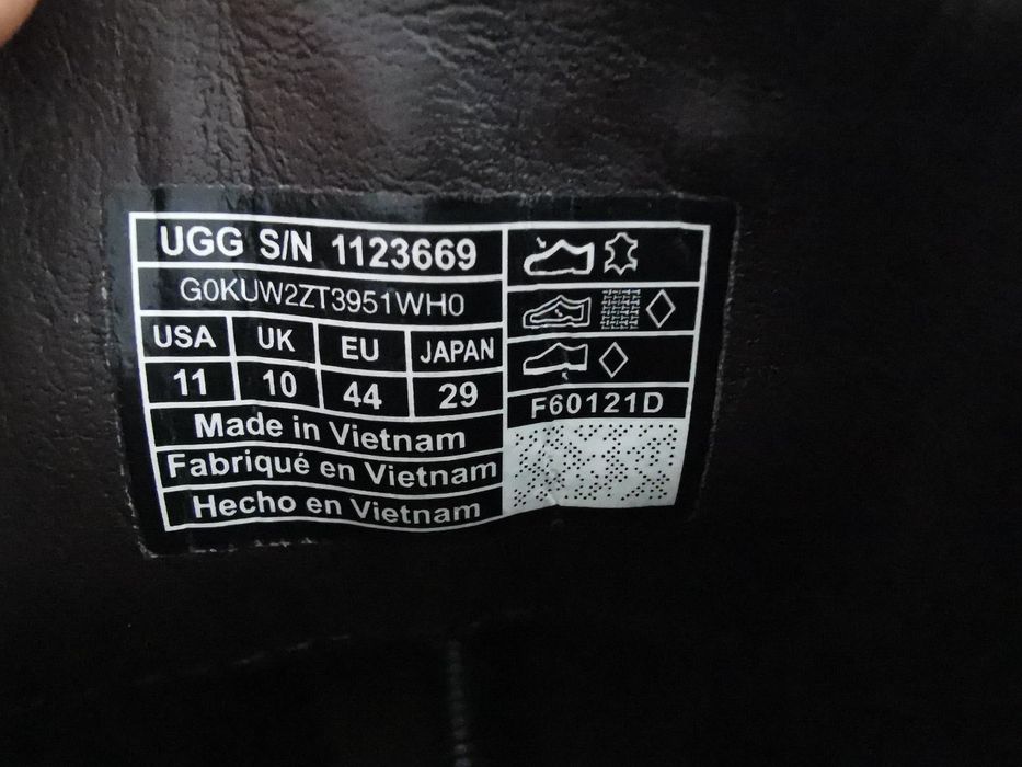 Ugg Australia Biltmore Chelsea sztyblety skórzane kowbojki 44