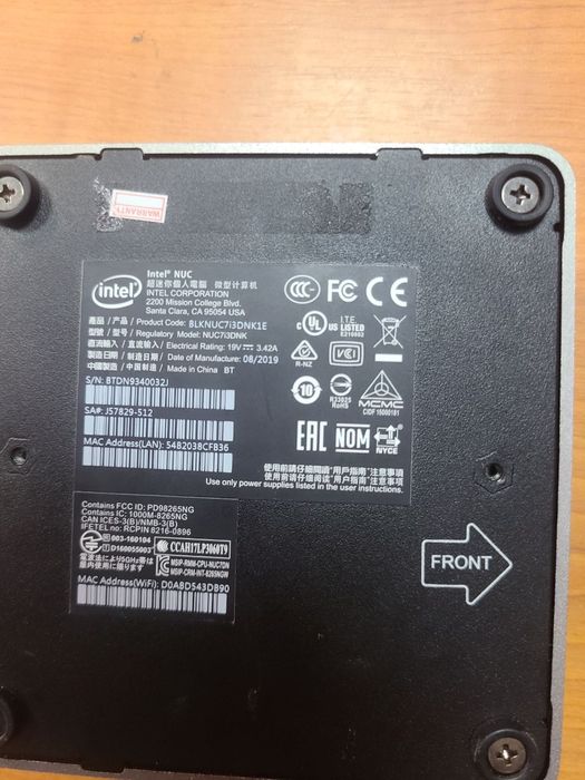 Міні пк Intel NUC NUC7i3DNK1E Mini PC