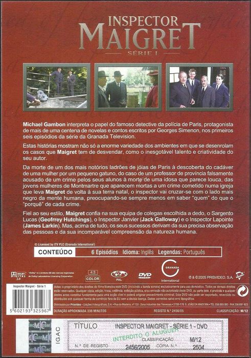 Inspector Maigret: Série I e II (6 DVD)
