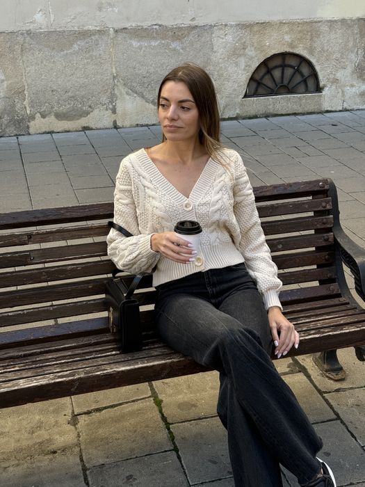 Кардиган бежевий