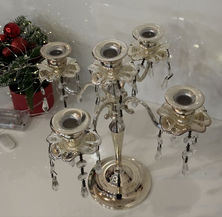 Cрібний підсвічник