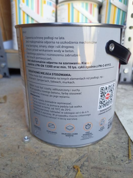 Altax farba do podłóg betonowych Antypoślizgowa 4 kolory puszki 2,5L