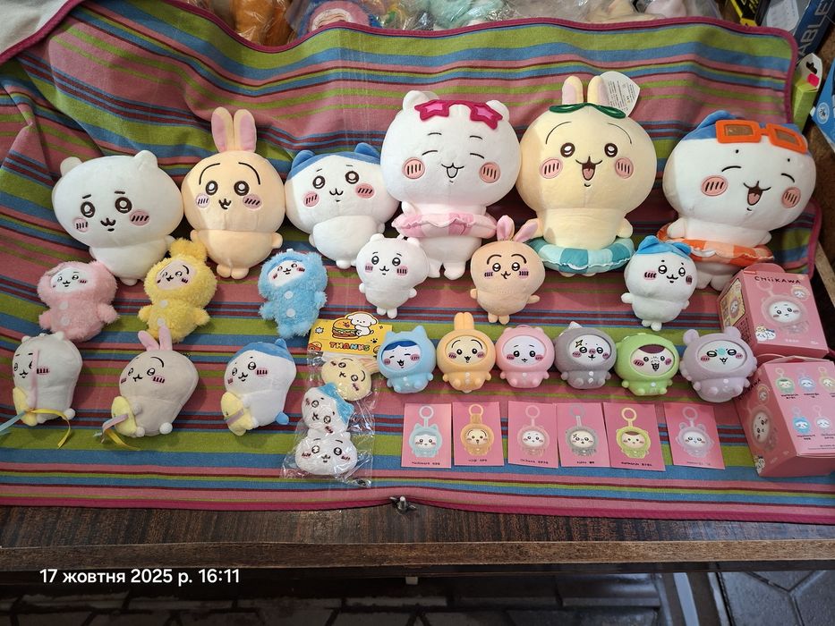 Chiikawa чиикава усаги момонга хачиваре мягкие игрушки брелки значки