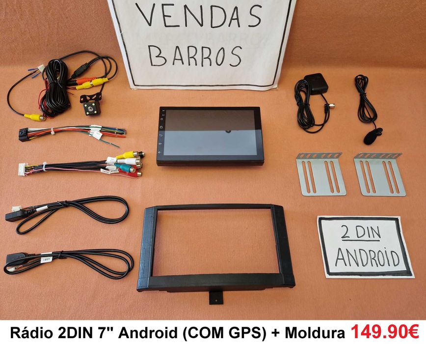 (NOVO) Rádio 2DIN 7" • SMART ForTwo (450) • Android GPS 4+64GB