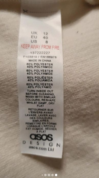 Sweter tunika asos 40