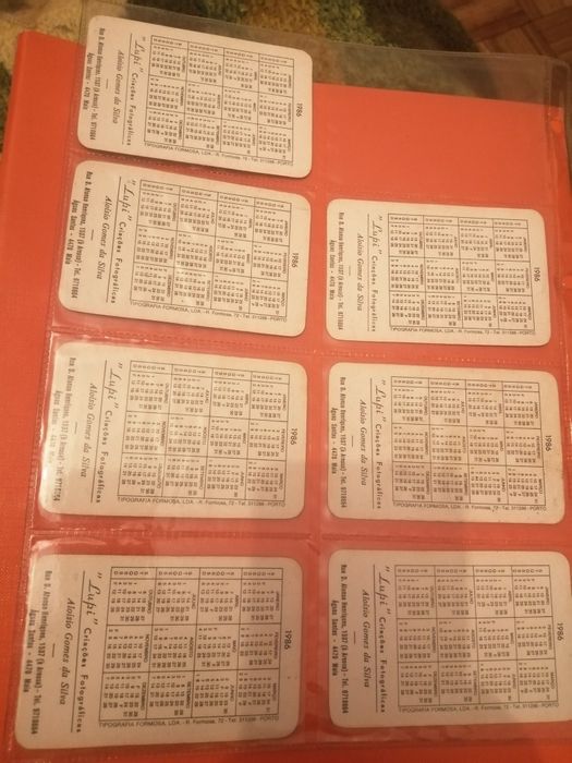 Calendários de bolso (1986) | Chimpanzé