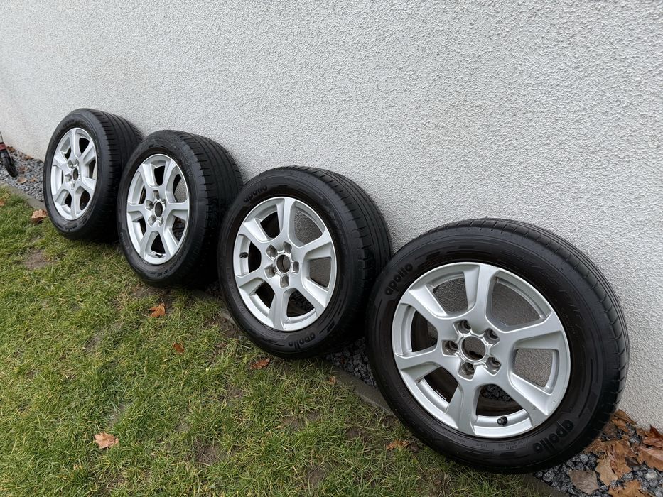 Felgi 5x112 z oponami lato 16 oryginal Audi
