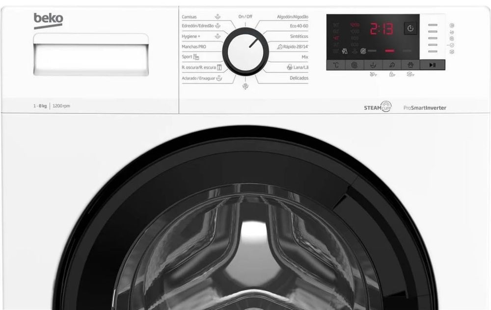 Máquina de Lavar Roupa BEKO SteamCure WRA 8615 XW 8KG