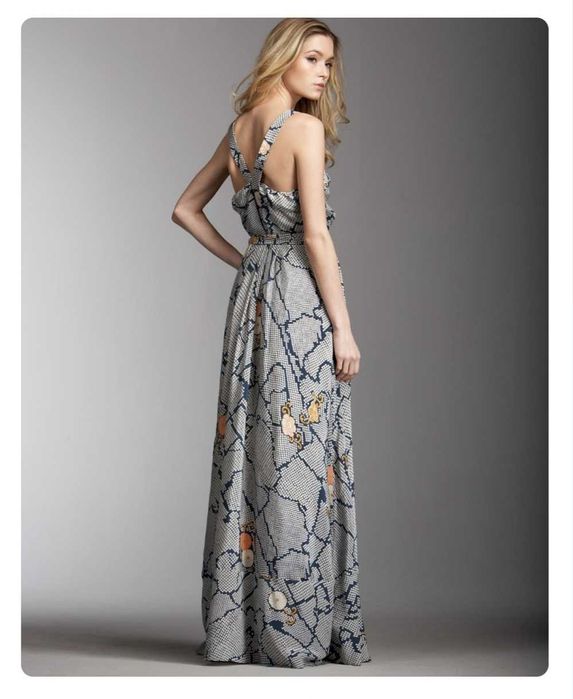 Шелковая макси юбка 100% шелк на завязках в этно стиле leifsdottir