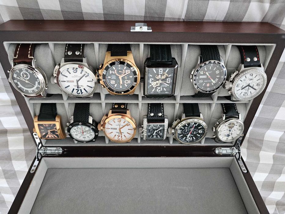 Mala Com  12  RELOGIOS 100% Originais Swiss Made VALOR REAL+4000 EUROS