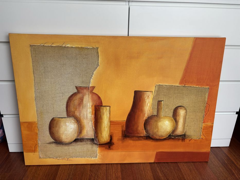 Pintura feita à mao em tela 120cmx80cm
