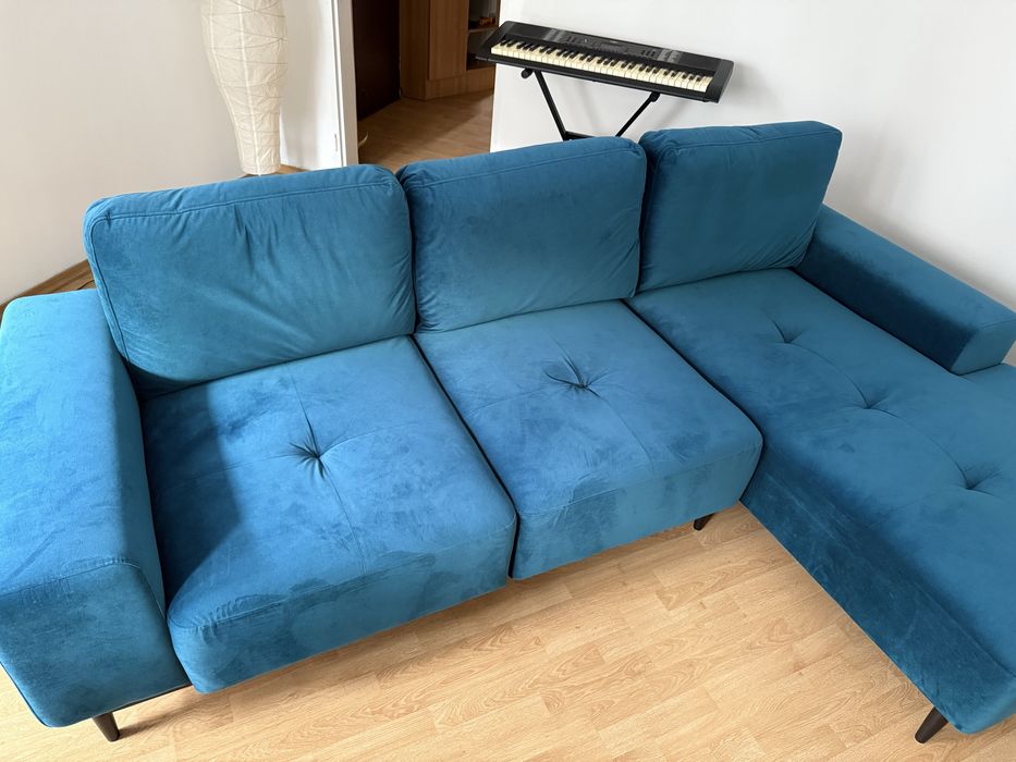 Turkusowa sofa AGATA MEBLE