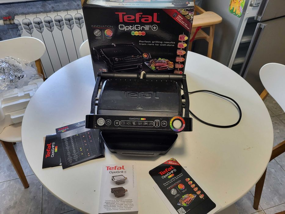 Гриль-барбекю электрический Tefal OptiGrill+ GC712834 Тефаль