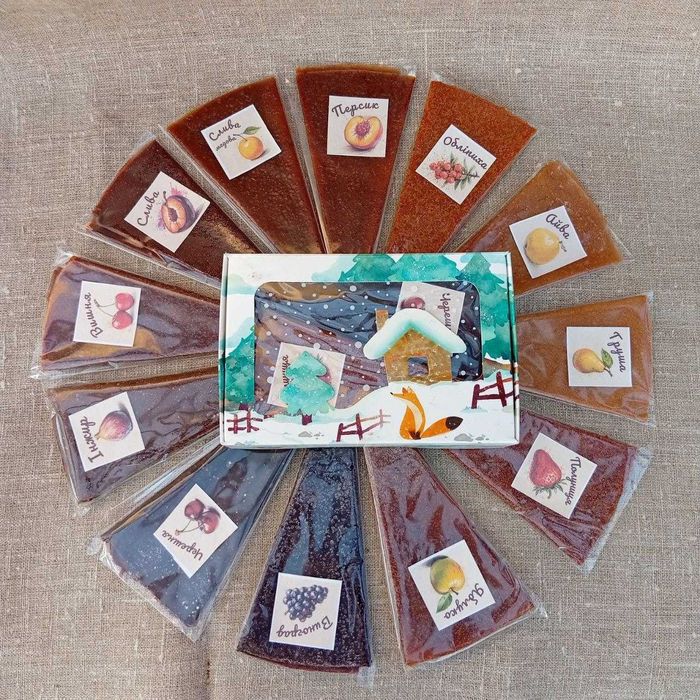 Пастила фруктово-ягідна без цукру, власного виробництва.