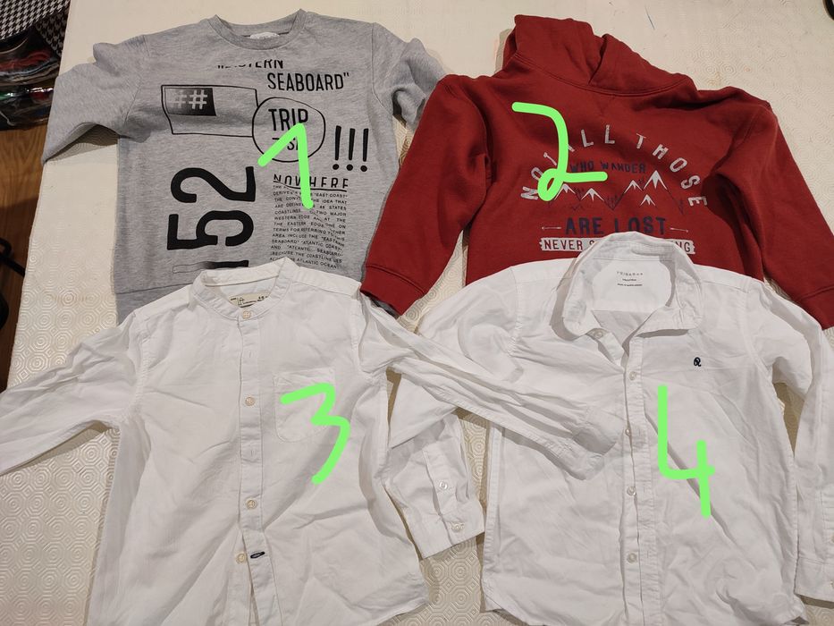 Sweatshirt e camisas menino - 5/6 anos
