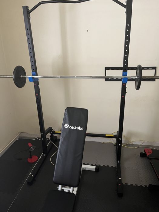 Home Gym Completo - Anilhas + halteres tudo incluido +120kg