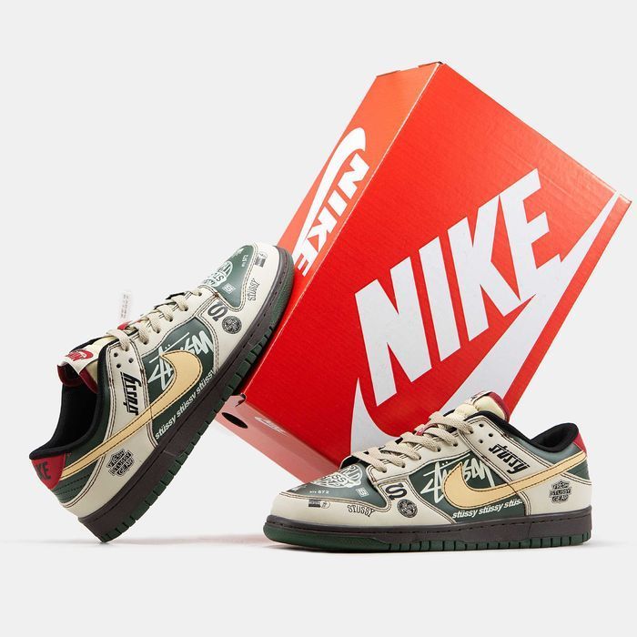Чоловічі Кросівки Nike SB Dunk Low x Stussy 40-45 (Без Прелоплати)