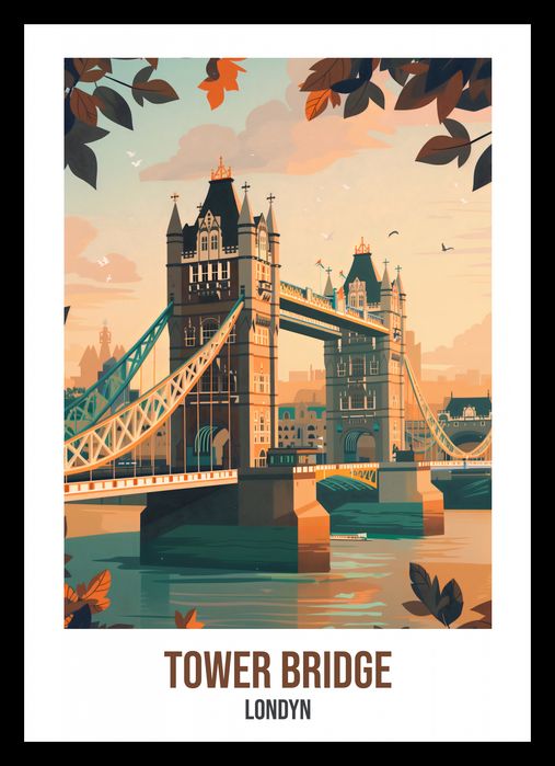 Plakat 21x29,7cm Tower Bridge