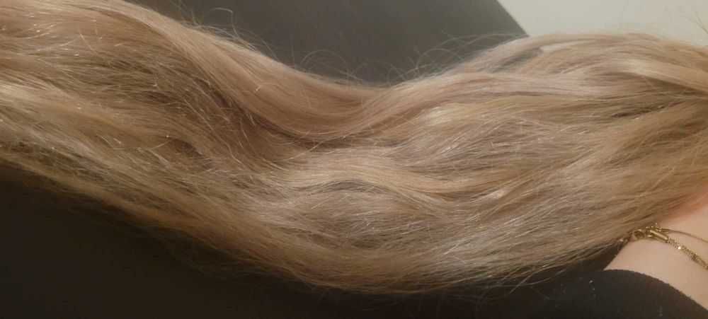 Włosy blond na keratynę