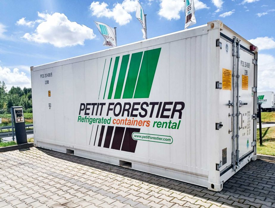 Kontener chłodnia/mroźnia CM25S płaska podłoga, kurtyna itp.