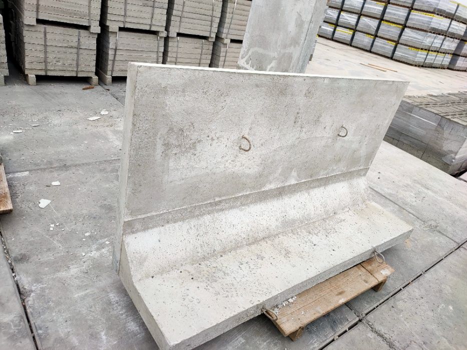 Mur oporowy typu L, mury oporowe elki 150x200x80 prefabrykat muru