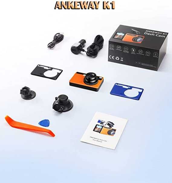 Реєстратор ANKEWAY 1080P Full HD з 3 кольоровими кришками