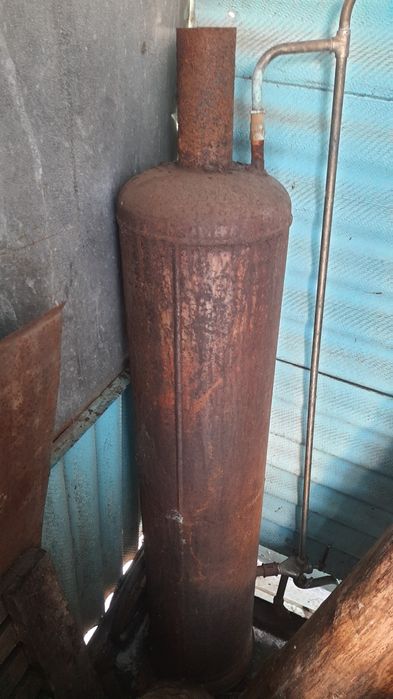 Буржуйка металева з титаном для води