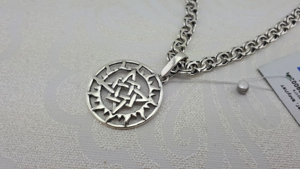 Срібний кулон підвіс амулет оберіг Сварог срібло 925