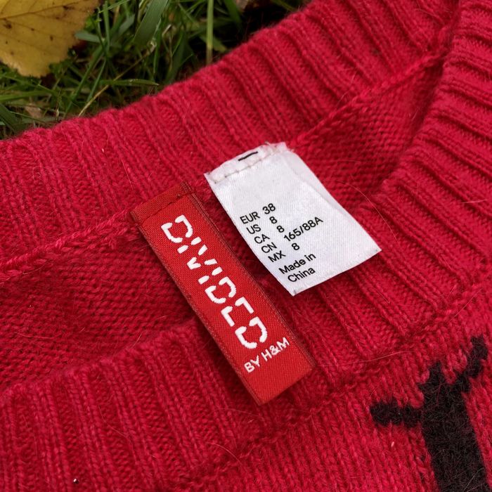 Ciepły sweter różowy z nietoperzem rozmiar 38.