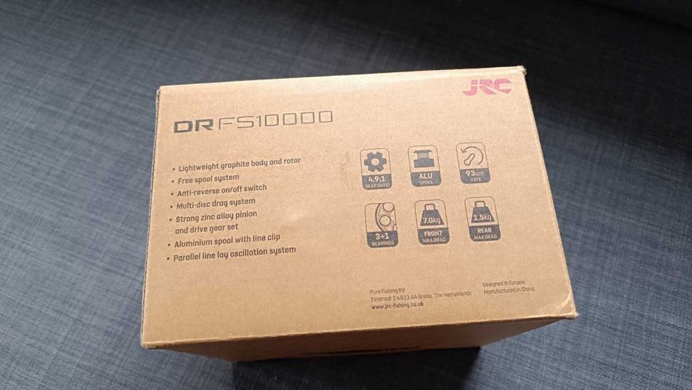 Kurier 0 PLN,kołowrotek karpiowy JRC DR 10000 FS DRFS10000 4,9:1
