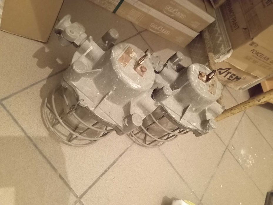 Lampa wisząca górnicza, przemysłowa, loft - 2 sztuki