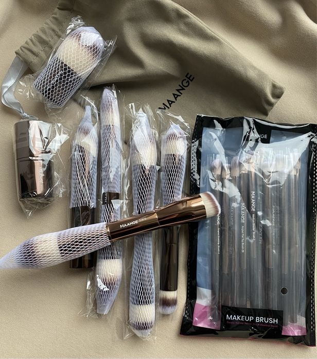 Преміум набір пензликів для професійного макіяжу Maange 20шт.