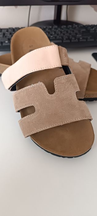 Летние шлепки в стиле Hermes 37р