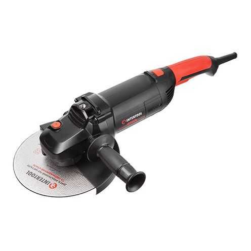 болгарка 2,4 кВт, 6300 об/хв, диск 230 мм,плавн пуск INTERTOOL WT-0228