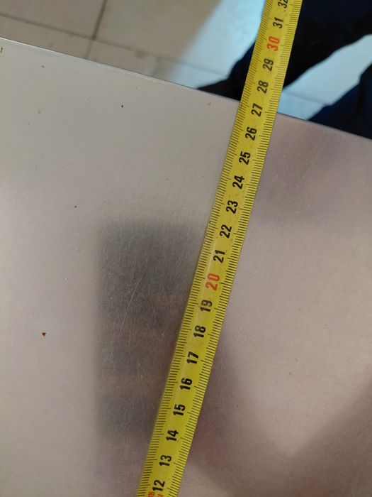 Balcão em inox com vitrine seca Indutel