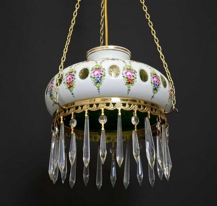 Kryształowy żyrandol Bohemia szkło cięte warstwowe lata 60-te