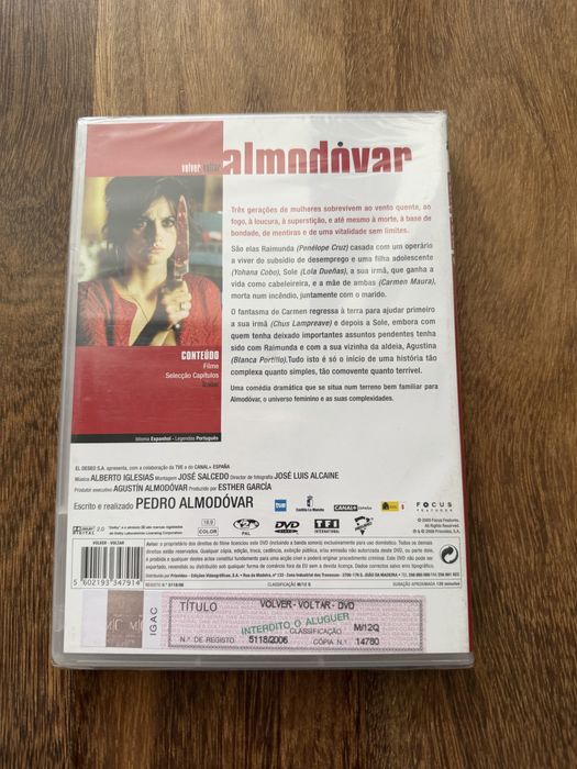 DVD filme Volver