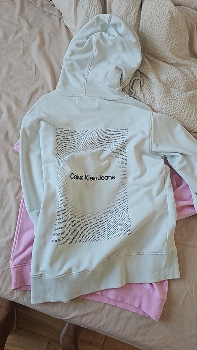 Bluza L/XL Calvin Klein miętowy i Różowa Chiara Ferragni