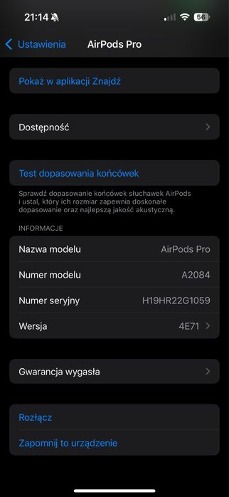 Apple Airpods Pro 1 gen