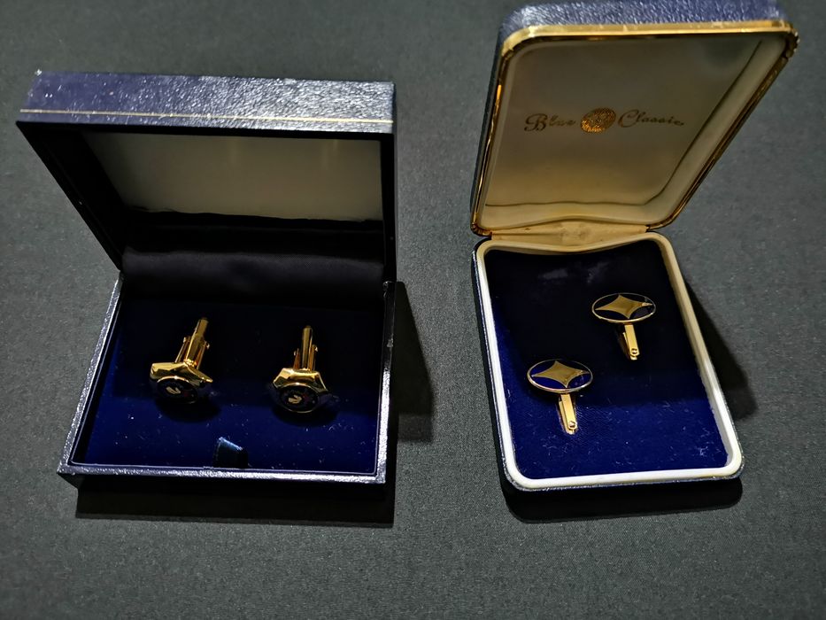 Botões de Punho Blue Classic