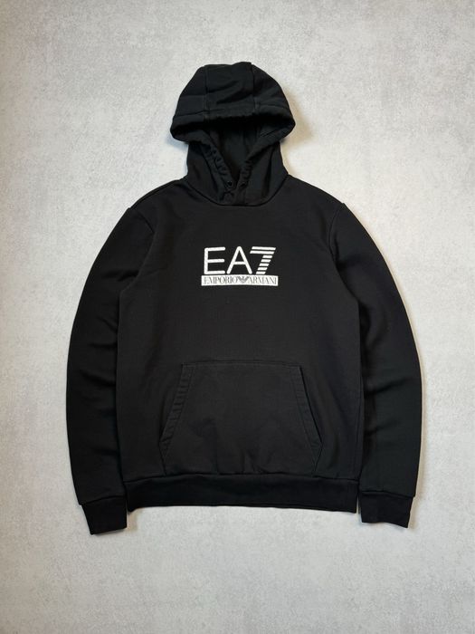 Черный худи Emporio Armani мужской (оригинал)