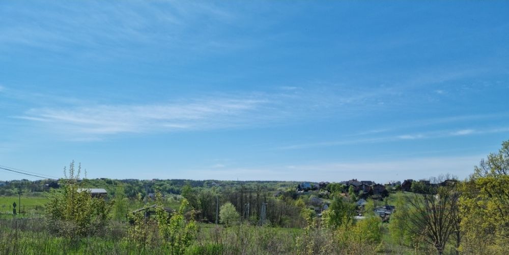 Ділянка 12 соток землі панорама 160° Лісники Обухівський рн Кіний клуб