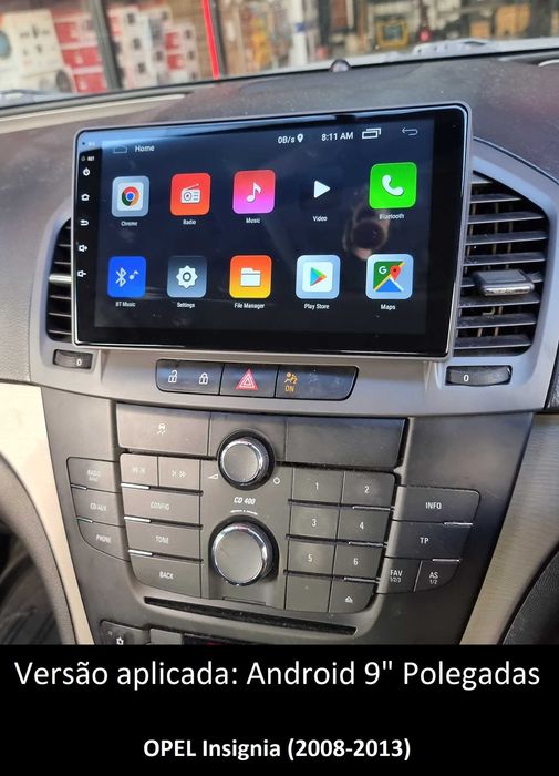 (NOVO) Rádio 2DIN • OPEL • Insignia (2008 a 2017) • Android [4+64GB]