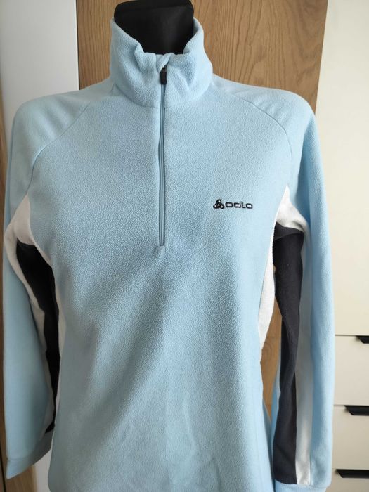 Bluza damska M polar pastelowy Odlo oryginalny taliowany logowany